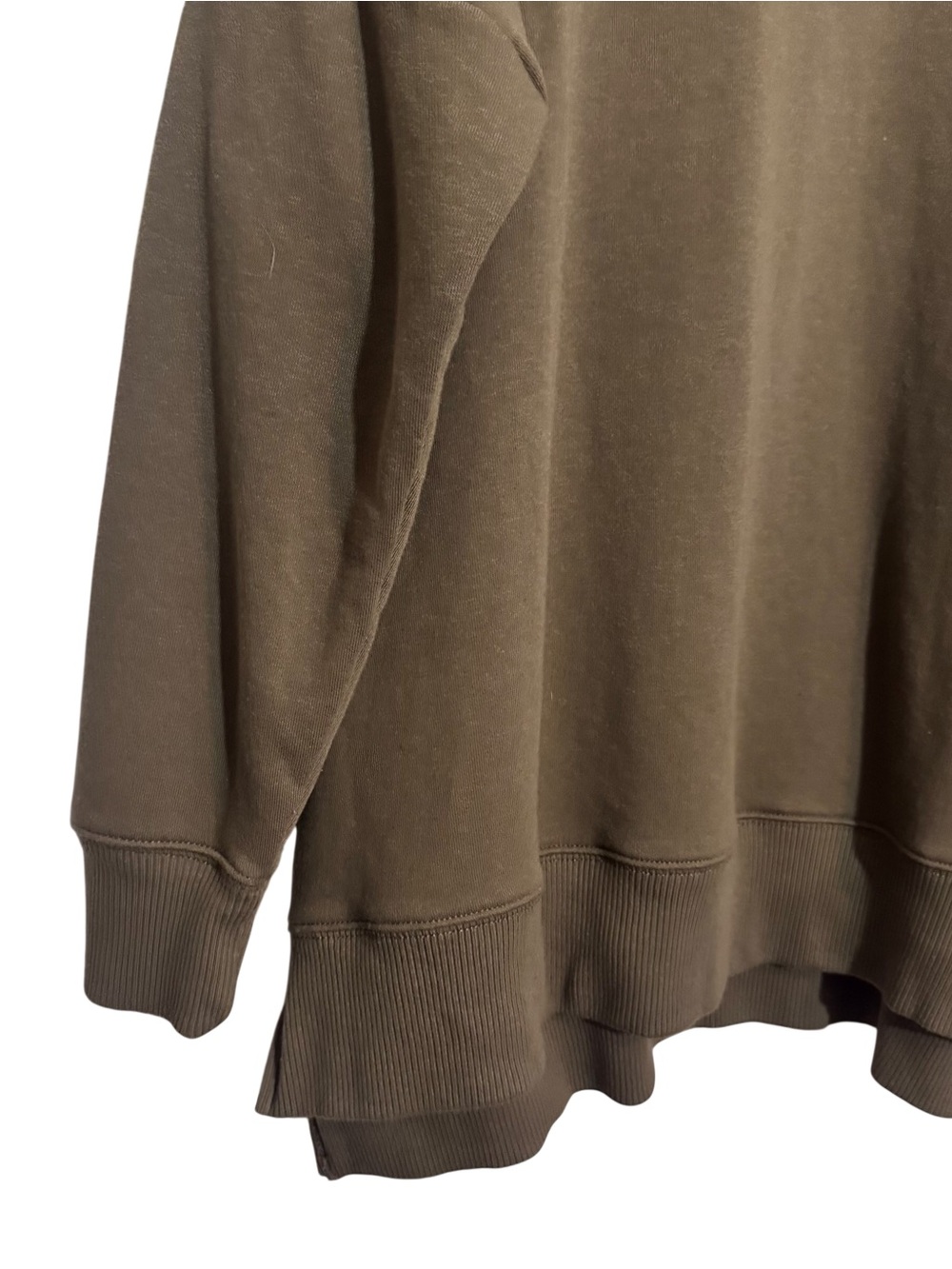 Aerie Size Medium Green Mock Neck Sweater Oversized Lounge Stretch Casual - Picture 3 of 6